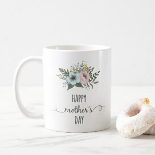 Elegant Floral Happy Mother's Day   Coffee Mug