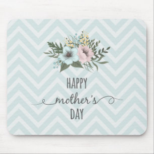 Elegant Floral Happy Mother's Day Mouse Pad