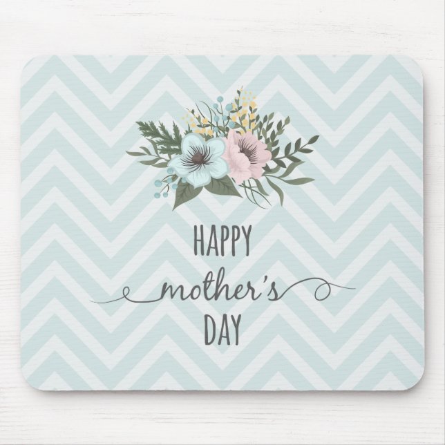 Elegant Floral Happy Mother's Day | Mouse Pad (Front)