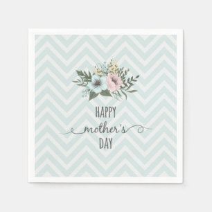 Elegant Floral Happy Mother's Day   Napkin