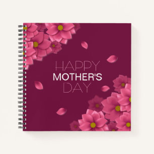 Elegant Floral Happy Mother's Day   Notebook
