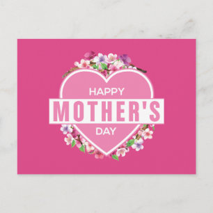 Elegant Floral Happy Mother's Day Postcard