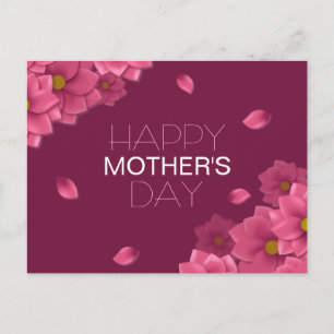 Elegant Floral Happy Mother's Day   Postcard