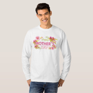 Elegant Floral Happy Mother's Day Sleeve Shirt