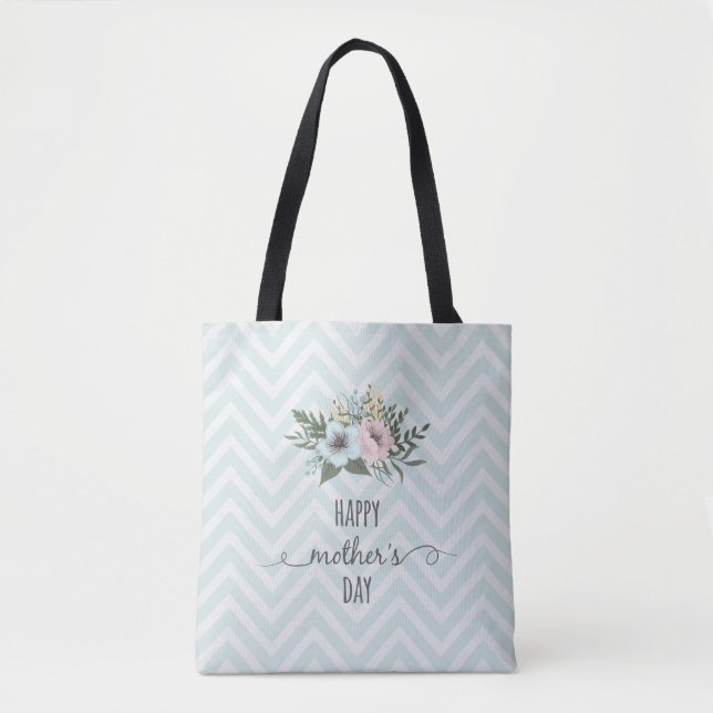 Elegant Floral Happy Mother's Day | Tote Bag (Front)