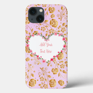 Elegant Floral Heart Frame: for Every Occasion iPhone 13 Case