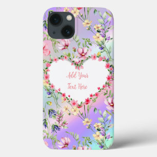 Elegant Floral Heart Frame: for Every Occasion iPhone 13 Case