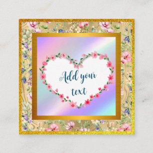 Elegant Floral Heart Frame: for Every Occasion Enclosure Card