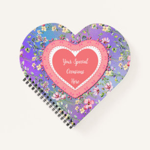 Elegant Floral Heart Frame: for Every Occasion Notebook