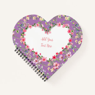 Elegant Floral Heart Frame: for Every Occasion Notebook
