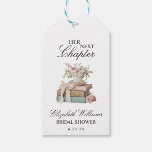 Elegant Floral Her Next Chapter Bridal Shower Gift Tags