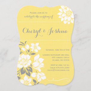 Elegant Floral II-Yellow Invitation