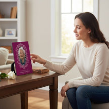 Elegant Floral In Loving Memory Plaque