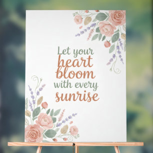 Elegant Floral Inspirational Poster