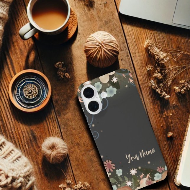  Elegant Floral Inspirivity Personalised Name Case-Mate iPhone Case (Creator Uploaded)