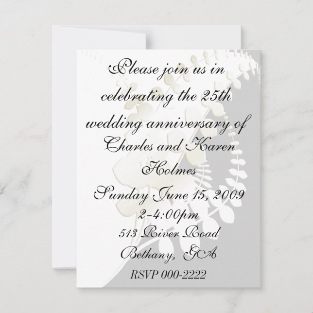 Elegant Floral Invitation (Front)
