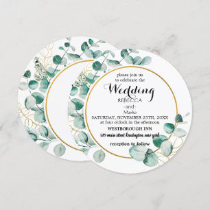 Elegant floral invitation