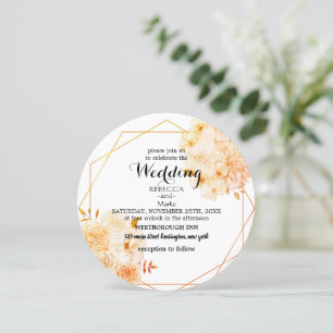 Elegant floral invitation