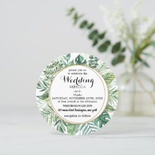 Elegant floral invitation