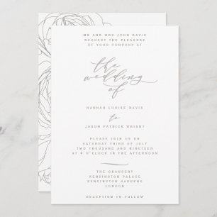 Elegant floral invitation
