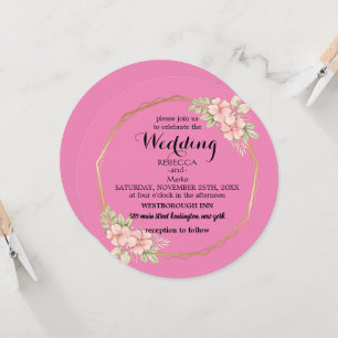 Elegant floral invitation