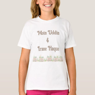 Elegant Floral Islamic Nikah Ceremony Invitation T-Shirt