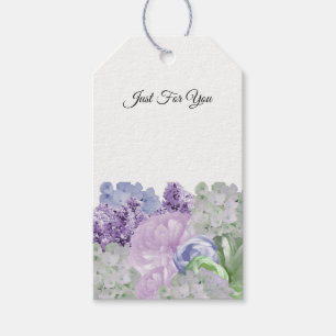 Elegant Floral Just For You Gift Tags