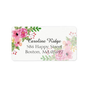 Elegant Floral Label