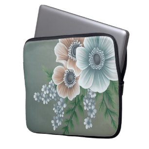 Elegant Floral Laptop Case 1