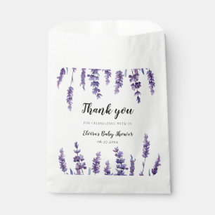 Elegant floral lavender Baby Shower Favour Bags