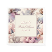 Elegant Floral Lavender & Blush Bridal Shower