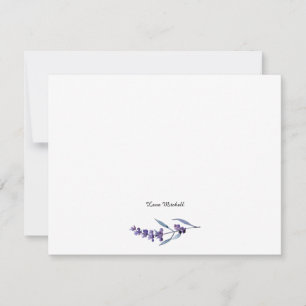 Elegant floral lavender card
