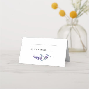 Elegant Floral Lavender Place Card
