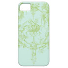 Elegant Floral, Leaf Green and Aqua