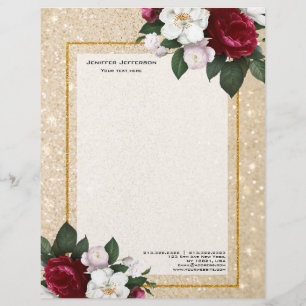 Elegant floral Letterhead