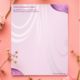 Elegant Floral Letterhead Template
