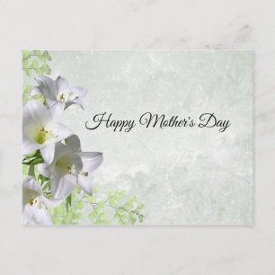 Elegant,Floral,Lily Postcard
