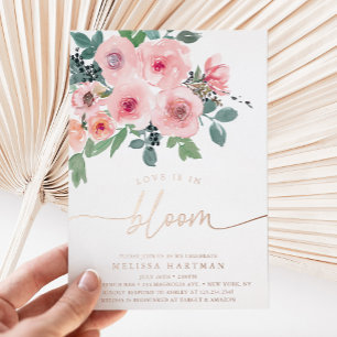 Elegant Floral Love Is In Bloom Bridal Shower
