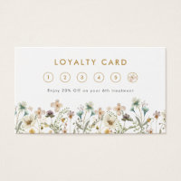 Elegant Floral Loyalty Card