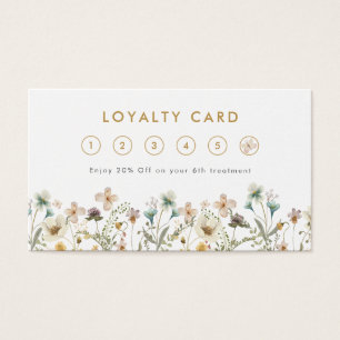 Elegant Floral Loyalty Card