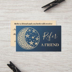 Elegant Floral Mandala Business Referral Card