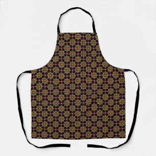 Elegant Floral Mandala Pattern Apron