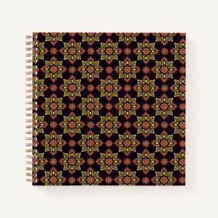 Elegant Floral Mandala Pattern Notebook