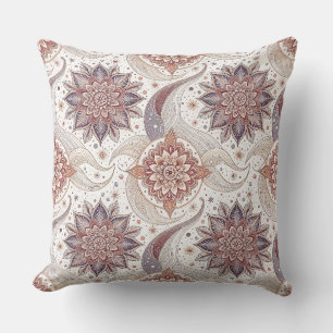 Elegant Floral Mandala Spiritual Design Pattern Cushion