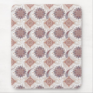 Elegant Floral Mandala Spiritual Design Pattern Mouse Mat