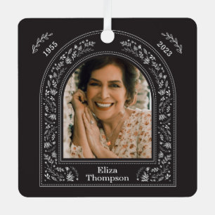 Elegant Floral Memorial Metal Tree Decoration