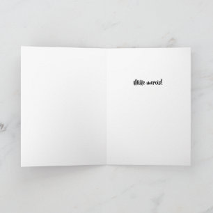 Elegant Floral Merci – French Thank You Card