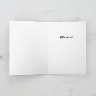 Elegant Floral Merci – French Thank You Card