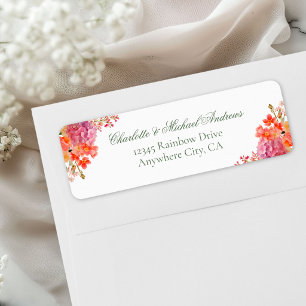 Elegant Floral Monogram Script Wedding