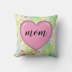 Elegant Floral Mother’s Day Pillow